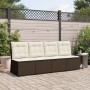 Reclining garden armchair with brown synthetic rattan cushions by , Outdoor sofas - Ref: Foro24-368974, Price: 109,99 €, Disc...