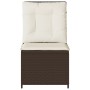 Reclining garden armchair with brown synthetic rattan cushions by , Outdoor sofas - Ref: Foro24-368974, Price: 109,99 €, Disc...