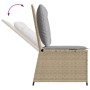 Garten-Liegesessel mit beigen Kissen aus synthetischem Rattan. von , Outdoor-Sofas - Ref: Foro24-368976, Preis: 109,99 €, Rab...