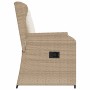 Garden reclining armchairs with beige cushions 2 units PE rattan by , Outdoor sofas - Ref: Foro24-368995, Price: 242,67 €, Di...