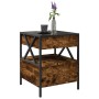 Coffee table with Infinity LED smoked oak 40x40x51 cm by , Coffee table - Ref: Foro24-847719, Price: 96,99 €, Discount: %