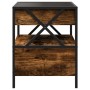 Coffee table with Infinity LED smoked oak 40x40x51 cm by , Coffee table - Ref: Foro24-847719, Price: 96,99 €, Discount: %