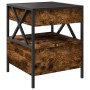 Coffee table with Infinity LED smoked oak 40x40x51 cm by , Coffee table - Ref: Foro24-847719, Price: 96,99 €, Discount: %