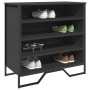 Zapatero de madera de ingeniería negro 80x38x78 cm de , Zapateros y organizadores de calzado - Ref: Foro24-848649, Precio: 97...