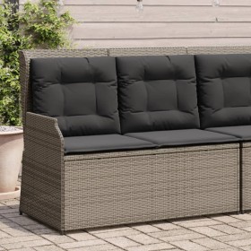 Garten-Liegesessel mit grauen Kissen aus synthetischem Rattan. von , Gartenbänke - Ref: Foro24-368948, Preis: 206,22 €, Rabat...