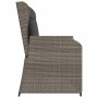 Reclining garden armchair with gray synthetic rattan cushions by , garden benches - Ref: Foro24-368948, Price: 206,22 €, Disc...