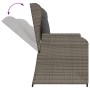 Reclining garden armchair with gray synthetic rattan cushions by , garden benches - Ref: Foro24-368948, Price: 206,22 €, Disc...