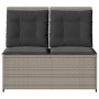 Reclining garden armchair with gray synthetic rattan cushions by , garden benches - Ref: Foro24-368969, Price: 184,79 €, Disc...