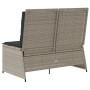 Reclining garden armchair with gray synthetic rattan cushions by , garden benches - Ref: Foro24-368969, Price: 184,79 €, Disc...