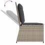 Reclining garden armchair with gray synthetic rattan cushions by , garden benches - Ref: Foro24-368969, Price: 184,79 €, Disc...