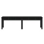 2-seater garden bench solid black pine wood 159.5x44x45 cm by vidaXL, garden benches - Ref: Foro24-824015, Price: 61,99 €, Di...