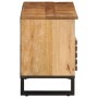 Solid rough mango wood TV stand 100x34x46 cm by , CD and DVD storage - Ref: Foro24-377514, Price: 119,75 €, Discount: %