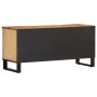 Solid rough mango wood TV stand 100x34x46 cm by , CD and DVD storage - Ref: Foro24-377514, Price: 119,75 €, Discount: %