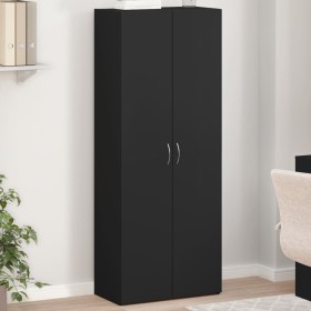 Engineered wood filing cabinet in black, 60x32x153 cm by , Filing cabinets - Ref: Foro24-3276645, Price: 115,58 €, Discount: %