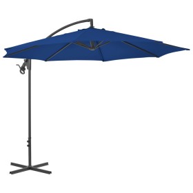 Cantilever parasol with sky blue steel pole 300 cm by vidaXL, Umbrellas - Ref: Foro24-312509, Price: 85,85 €, Discount: %