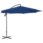 Sombrilla voladiza con poste de acero azul celeste 300 cm de vidaXL, Sombrillas - Ref: Foro24-312509, Precio: 85,76 €, Descue...