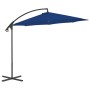 Sombrilla voladiza con poste de acero azul celeste 300 cm de vidaXL, Sombrillas - Ref: Foro24-312509, Precio: 85,76 €, Descue...