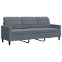 3-piece dark gray velvet sofa set with cushions by , Sofas - Ref: Foro24-3278372, Price: 714,28 €, Discount: %