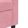 Set of sofas with 3 pink velvet cushions by , Sofas - Ref: Foro24-3278504, Price: 604,46 €, Discount: %