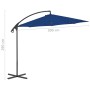 Sombrilla voladiza con poste de acero azul celeste 300 cm de vidaXL, Sombrillas - Ref: Foro24-312509, Precio: 85,76 €, Descue...