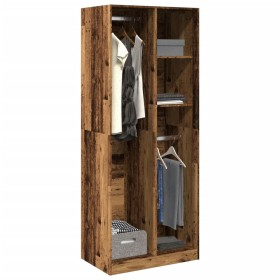 Engineered wood aged wood wardrobe 80x50x200 cm by , Wardrobes - Ref: Foro24-3307763, Price: 176,99 €, Discount: %