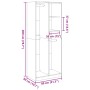 Weißer Schrank aus Holzwerkstoff 80x50x200 cm von , Kleiderschränke - Ref: Foro24-3307756, Preis: 169,85 €, Rabatt: %