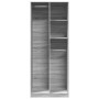 Engineered wood wardrobe in Sonoma grey, 80x50x200 cm. by , Wardrobes - Ref: Foro24-3307761, Price: 182,96 €, Discount: %