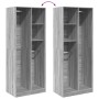 Engineered wood wardrobe in Sonoma grey, 80x50x200 cm. by , Wardrobes - Ref: Foro24-3307761, Price: 182,96 €, Discount: %