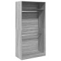 Grauer Sonoma-Schichtholzschrank 100x50x200 cm von , Kleiderschränke - Ref: Foro24-3307806, Preis: 182,11 €, Rabatt: %