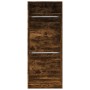 Engineered wood wardrobe in smoked oak color, 80x50x200 cm by , Wardrobes - Ref: Foro24-3307796, Price: 166,07 €, Discount: %