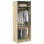 Ingenieurholzschrank Eiche Sonoma 80x50x200 cm von , Kleiderschränke - Ref: Foro24-3307794, Preis: 165,99 €, Rabatt: %