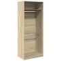 Armario de madera de ingeniería roble Sonoma 80x50x200 cm de , Armarios roperos - Ref: Foro24-3307794, Precio: 166,07 €, Desc...