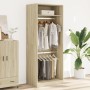 Engineered wood wardrobe in Sonoma oak, 80x50x200 cm. by , Wardrobes - Ref: Foro24-3307794, Price: 166,33 €, Discount: %