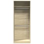 Engineered wood wardrobe in Sonoma oak, 80x50x200 cm. by , Wardrobes - Ref: Foro24-3307794, Price: 166,33 €, Discount: %