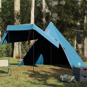 Waterproof blue tipi tent for 5 people by , tents - Ref: Foro24-4009408, Price: 86,70 €, Discount: %