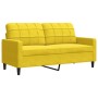 Sofá con cojines y almohadas 3 piezas terciopelo amarillo de , Sofás - Ref: Foro24-3278457, Precio: 623,26 €, Descuento: %