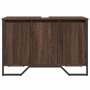 Bathroom vanity cabinet in brown oak wood, engineered, 91x35x60 cm. by , Bathroom furniture - Ref: Foro24-848663, Price: 100,...