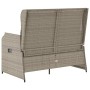 Reclining garden armchair with gray synthetic rattan cushions by , garden benches - Ref: Foro24-368960, Price: 212,37 €, Disc...