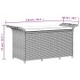 Garden bench with gray synthetic rattan cushion 116x46x57 cm by , garden benches - Ref: Foro24-363421, Price: 88,46 €, Discou...