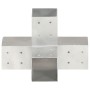 Galvanized metal X-shaped post connector 81x81 mm by , fence posts - Ref: Foro24-145467, Price: 25,11 €, Discount: %