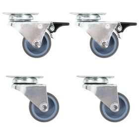 Double swivel wheels 24 units 50 mm by , Material handling - Ref: Foro24-277924, Price: 86,10 €, Discount: %