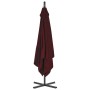 Cantilever umbrella with steel post in burgundy color, 250x250 cm. by vidaXL, Umbrellas - Ref: Foro24-312510, Price: 130,14 €...