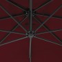 Cantilever umbrella with steel post in burgundy color, 250x250 cm. by vidaXL, Umbrellas - Ref: Foro24-312510, Price: 130,14 €...