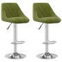 Kitchen stool, 2 units, light green velvet by , Kitchen stools - Ref: Foro24-335307, Price: 119,33 €, Discount: %