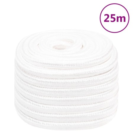 Intense white 20 mm 25 m polypropylene boat rope by , Ropes and metal cords - Ref: Foro24-152579, Price: 40,21 €, Discount: %