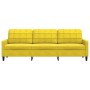 Sofá de 3 plazas terciopelo amarillo 210 cm de , Sofás - Ref: Foro24-4007650, Precio: 256,93 €, Descuento: %