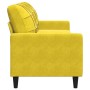 Sofá de 3 plazas terciopelo amarillo 210 cm de , Sofás - Ref: Foro24-4007650, Precio: 256,93 €, Descuento: %