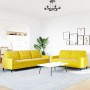 Set of sofas with 2 pieces of yellow velvet cushions by , Sofas - Ref: Foro24-3278477, Price: 470,68 €, Discount: %