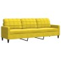 Set of sofas with 2 pieces of yellow velvet cushions by , Sofas - Ref: Foro24-3278477, Price: 470,68 €, Discount: %