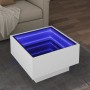 LED-Couchtisch aus weißem Ingenieurholz, 50x50x30 cm. von , Couchtisch - Ref: Foro24-847504, Preis: 111,91 €, Rabatt: %